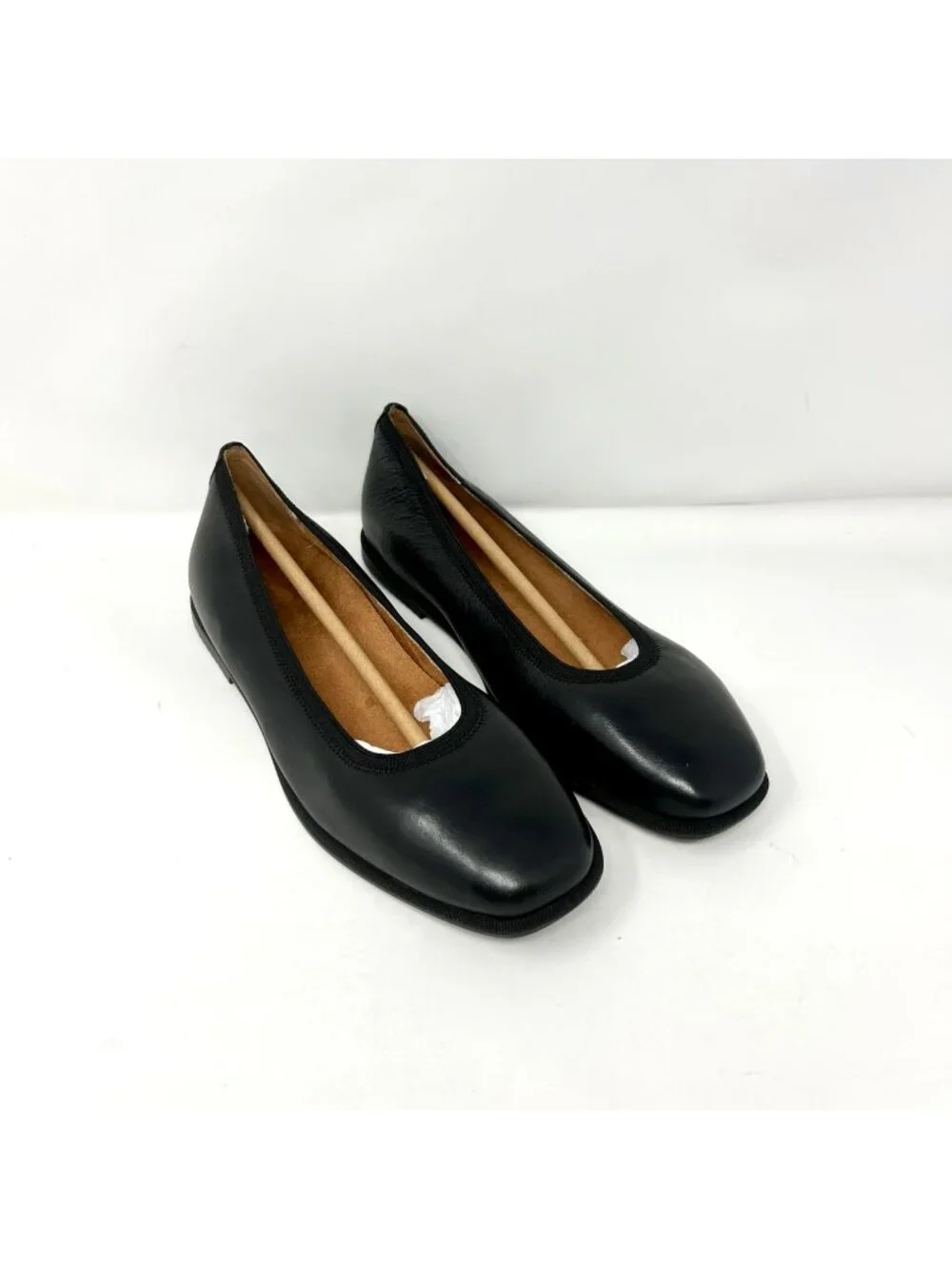 Vionic Caroll 2.0 Women's Black Leather Ballet Flats Size 9.5 Arch Support Shoe